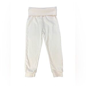 DAVE & BELLA Foldover Waist Cotton Pants- 4Y